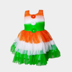 PM Girls Tricoloured Party Wear Frock