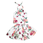 HVM Girls Printed Top with Skirt