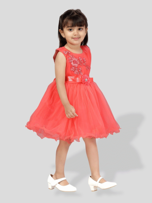 PM Girls Party Wear Frock - Image 4